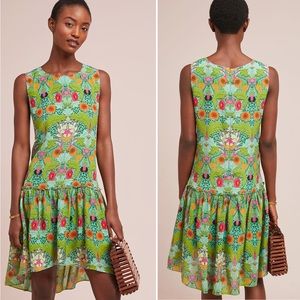 Anthropologie Siddhartha Bansal Garden Drop Waist Dress